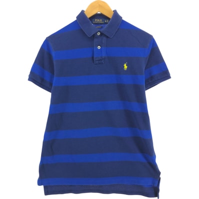 古着 ラルフローレン Ralph Lauren POLO GOLF ポロゴルフ 半袖 ボーダー ポロシャツ メンズM相当/eaa552976
