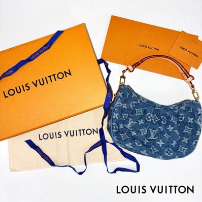 LOUIS VUITTON ルイ・ヴィトン モノグラム デニム ポシェット・バレー ハンドバッグ ブルー RFID反応済 ★極美品★ ★箱・袋付★