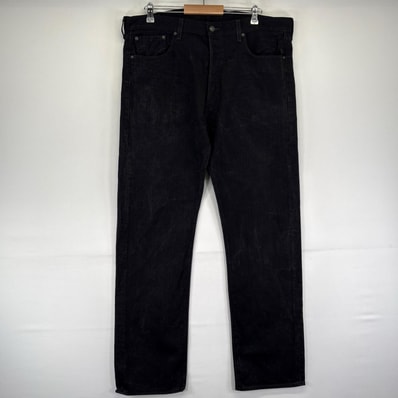 古着 リーバイス Levi's デニム パンツ 501 ストレート ジーパン ボタンフライ 大きいサイズ w40 L34 ブラック系 メンズ
