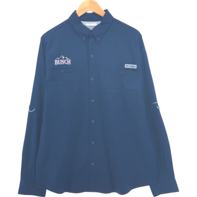 古着 コロンビア Columbia PFG ボタンダウン 長袖 フィッシングシャツ メンズL相当/eaa473788