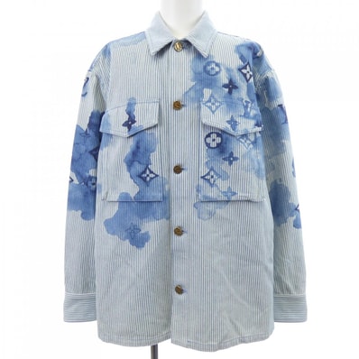 ルイヴィトン LOUIS VUITTON ストライプモノグラムワークウェア HLS05WBX7 デニムジャケット