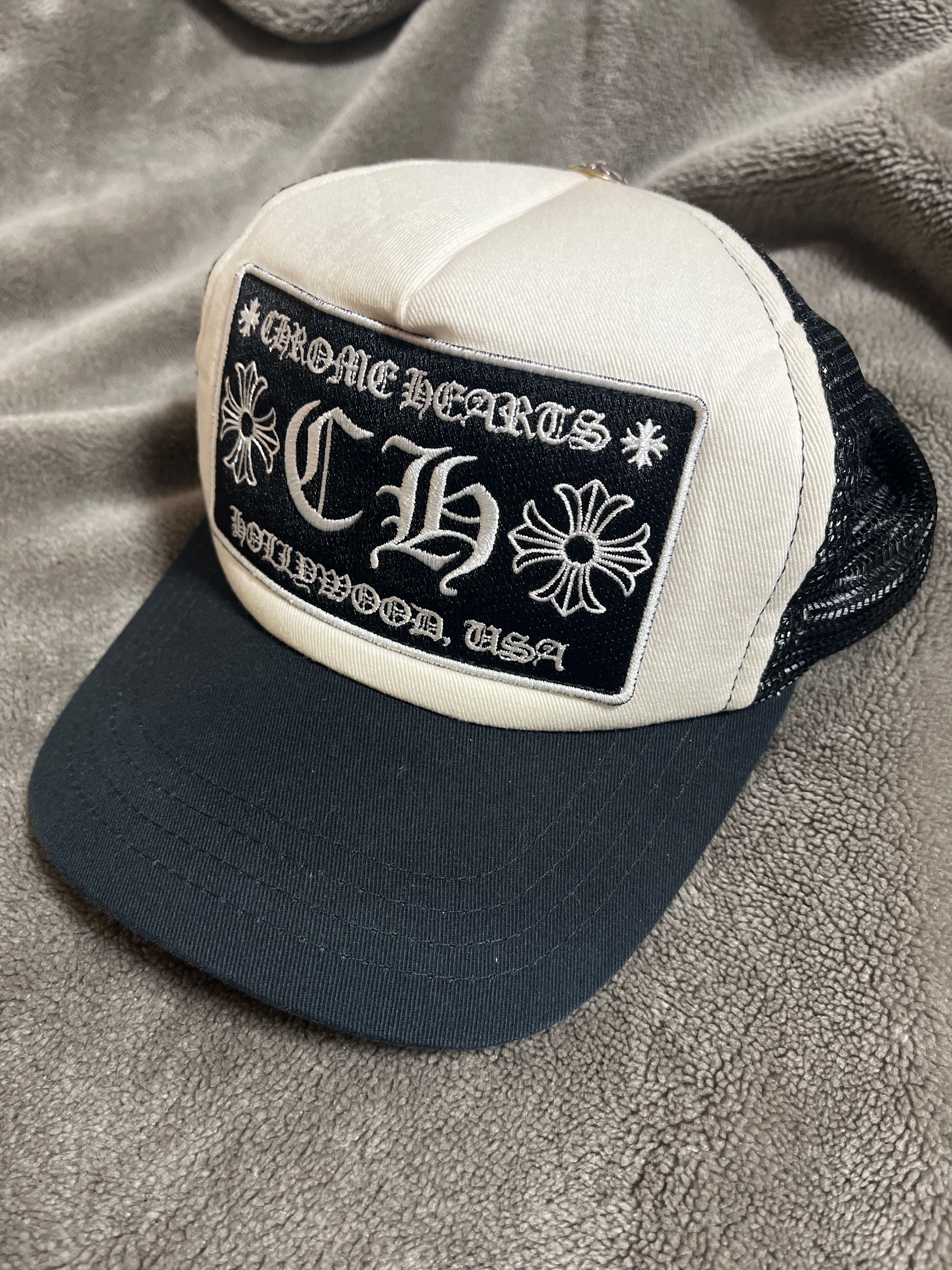 Chrome Hearts Trucker Cap CH "Black/White"