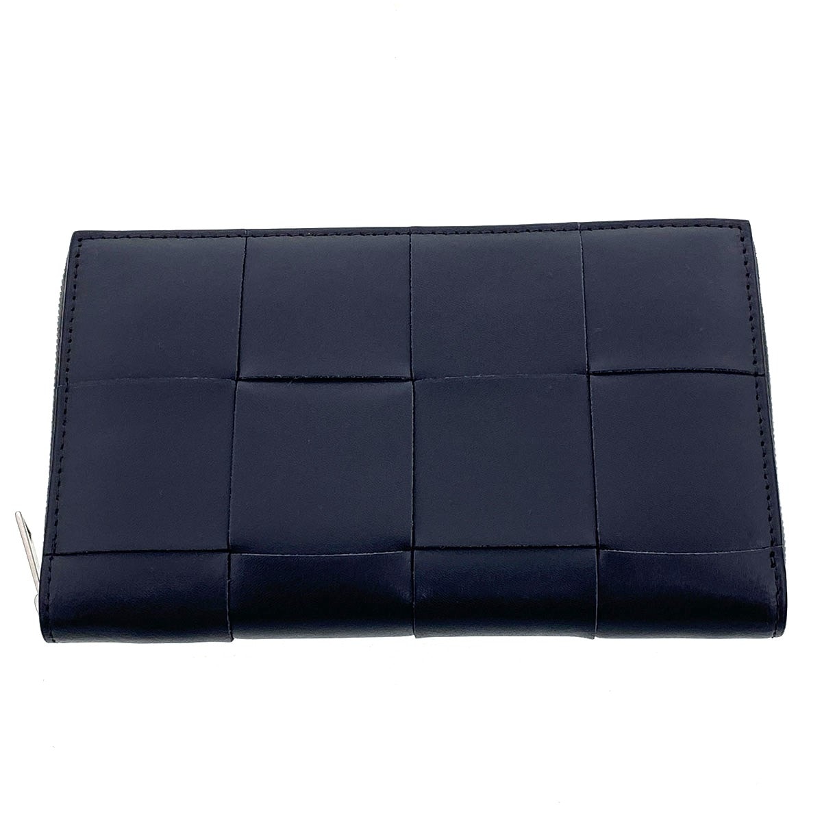 【再値下げ】BOTTEGAVENETA ボッテガヴェネタ カセット ジップアラウンドウォレット 長財布 814649 レザー ブラック アルドアーズ サイプレス  メンズ【中古】