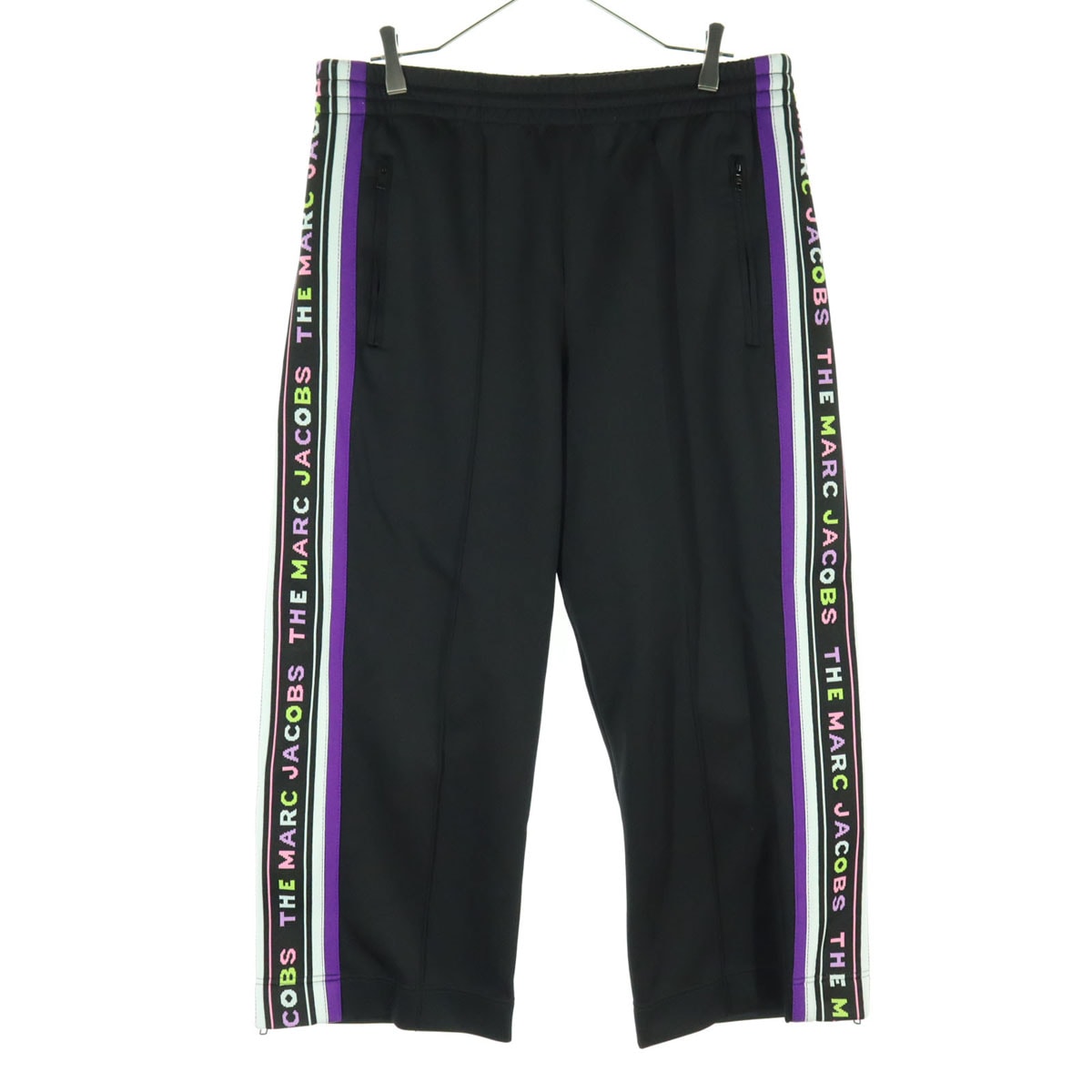 MARC JACOBS マークジェイコブス トラックパンツ L ブラック 裾ファスナー