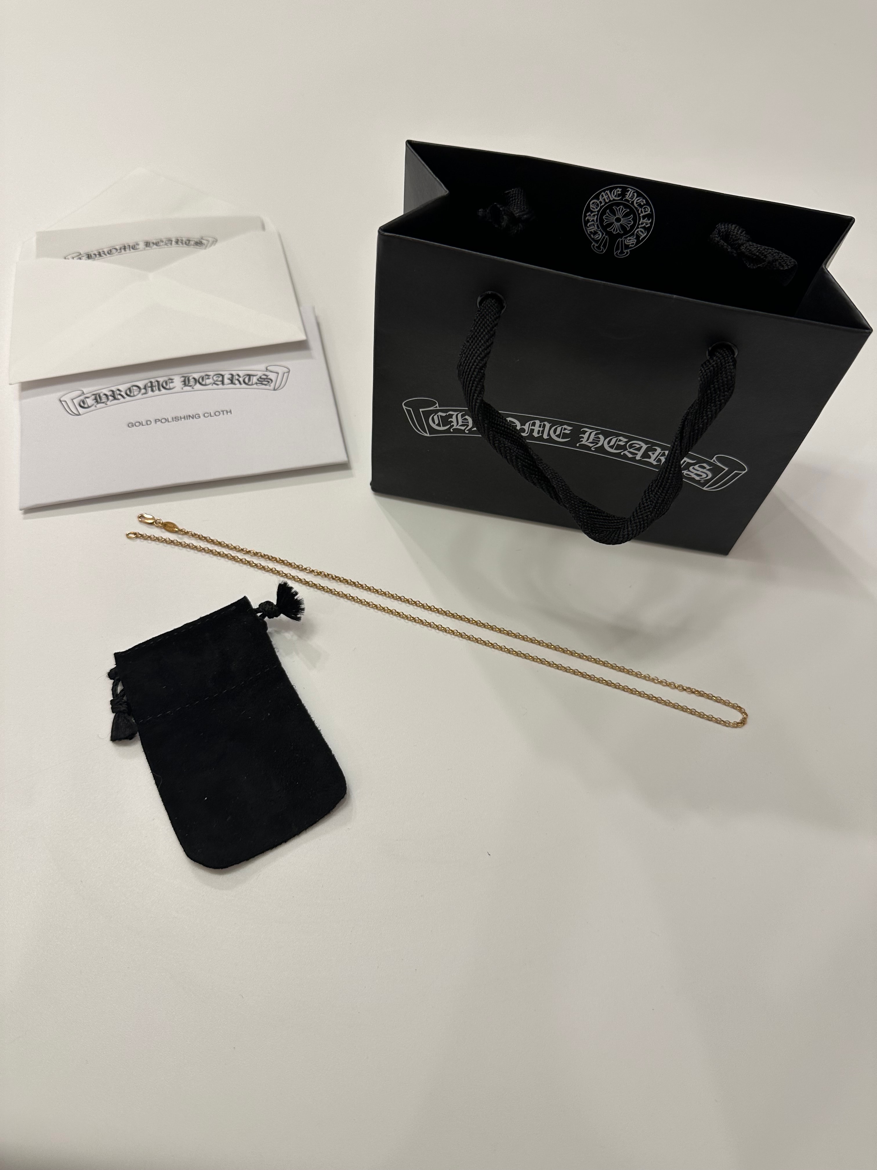 Chrome Hearts 22K Roll Chain Necklace "Yellow Gold"