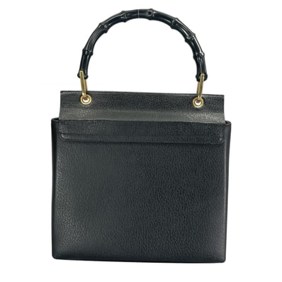 GUCCI グッチ 05EJ793 ハンドバッグ レザー ブラック レディース【中古】