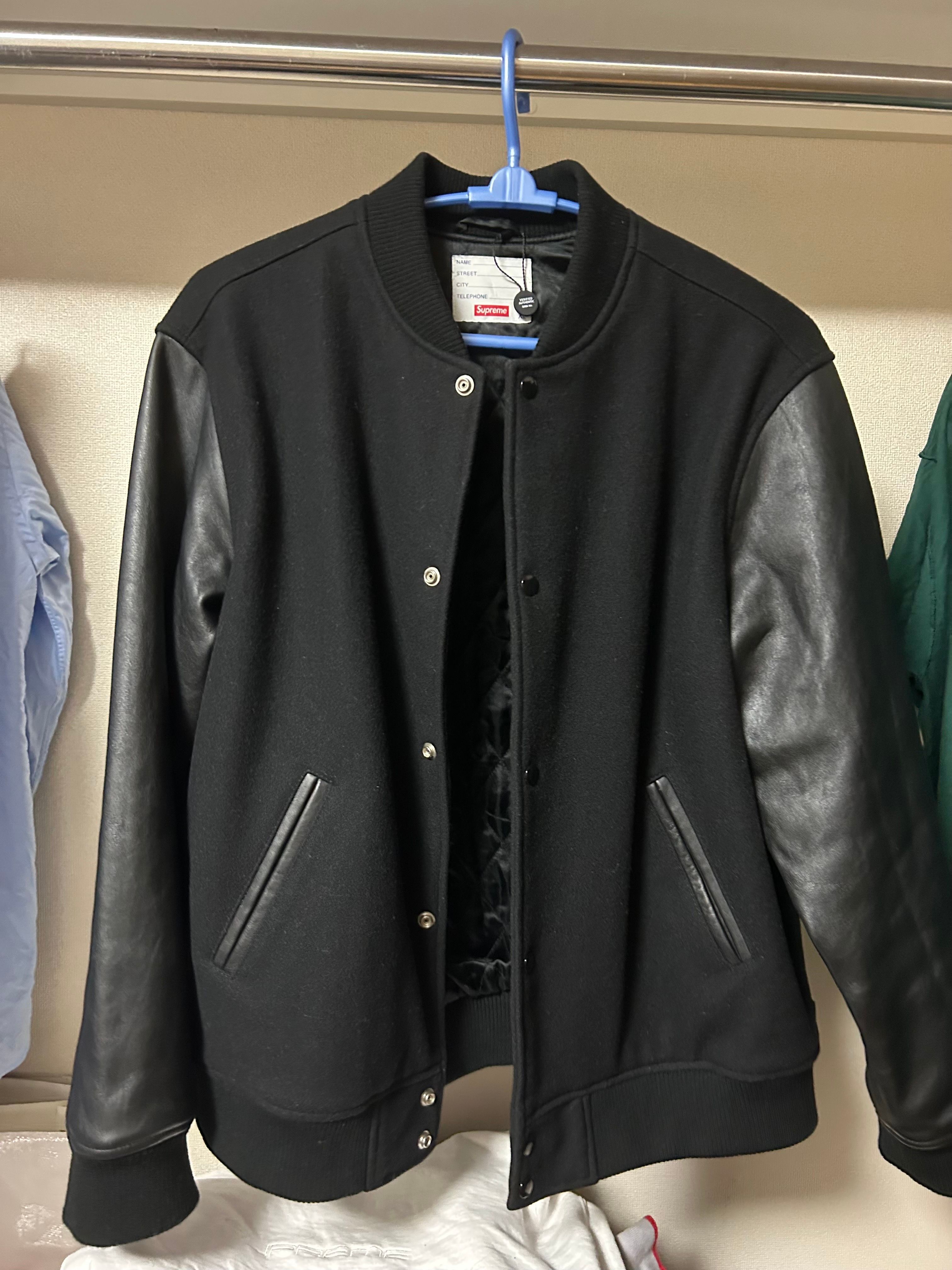 Supreme Motion Logo Varsity Jacket "Black"