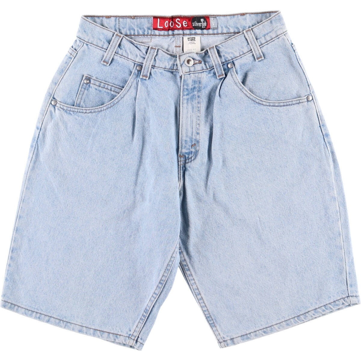 古着 90年代 リーバイス Levi's SILVER TAB シルバータブ LOOSE FIT デニムショーツ ハーフパンツ ジョーツ USA製 メンズw31相当 ヴィンテージ/eaa579247