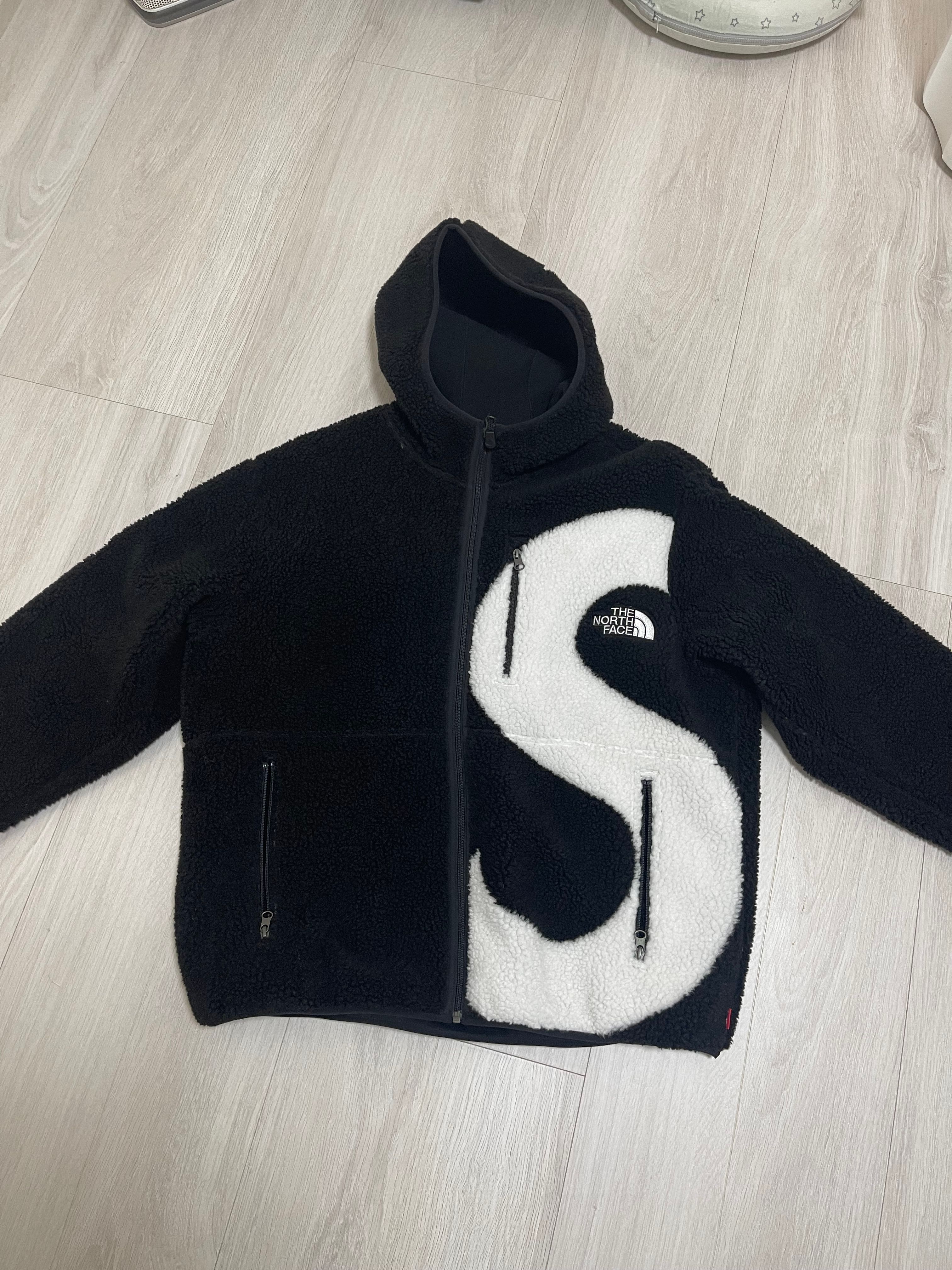 Supreme x The North Face S Logo Hooded Fleece Jacket "Black"