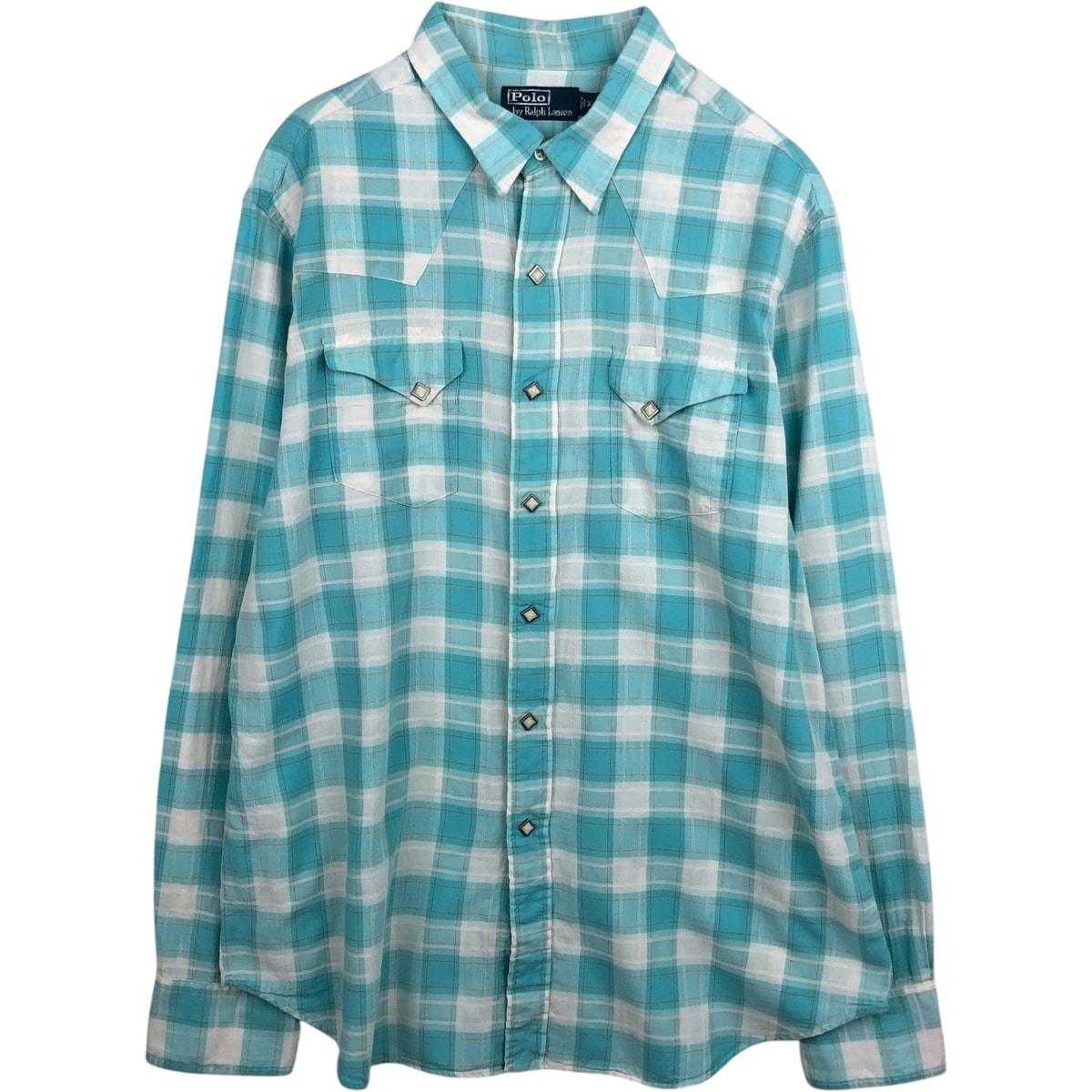 古着 ラルフローレン Ralph Lauren POLO by Ralph Lauren 長袖 コットンチェックシャツ メンズXL相当/eaa631278