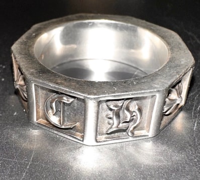 Chrome Hearts Alphabet Block Ring Silver 925 "Silver"