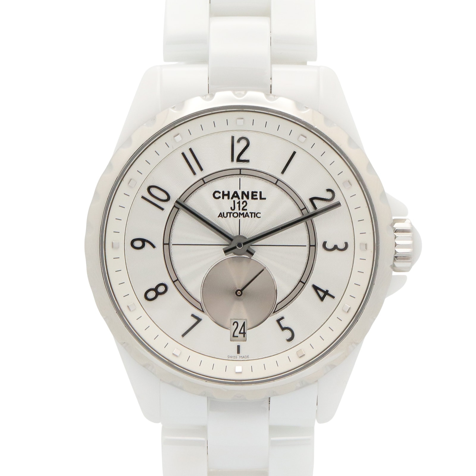 シャネル CHANEL J12-365 腕時計 時計 セラミック メンズ ホワイト系 H3837 【中古】