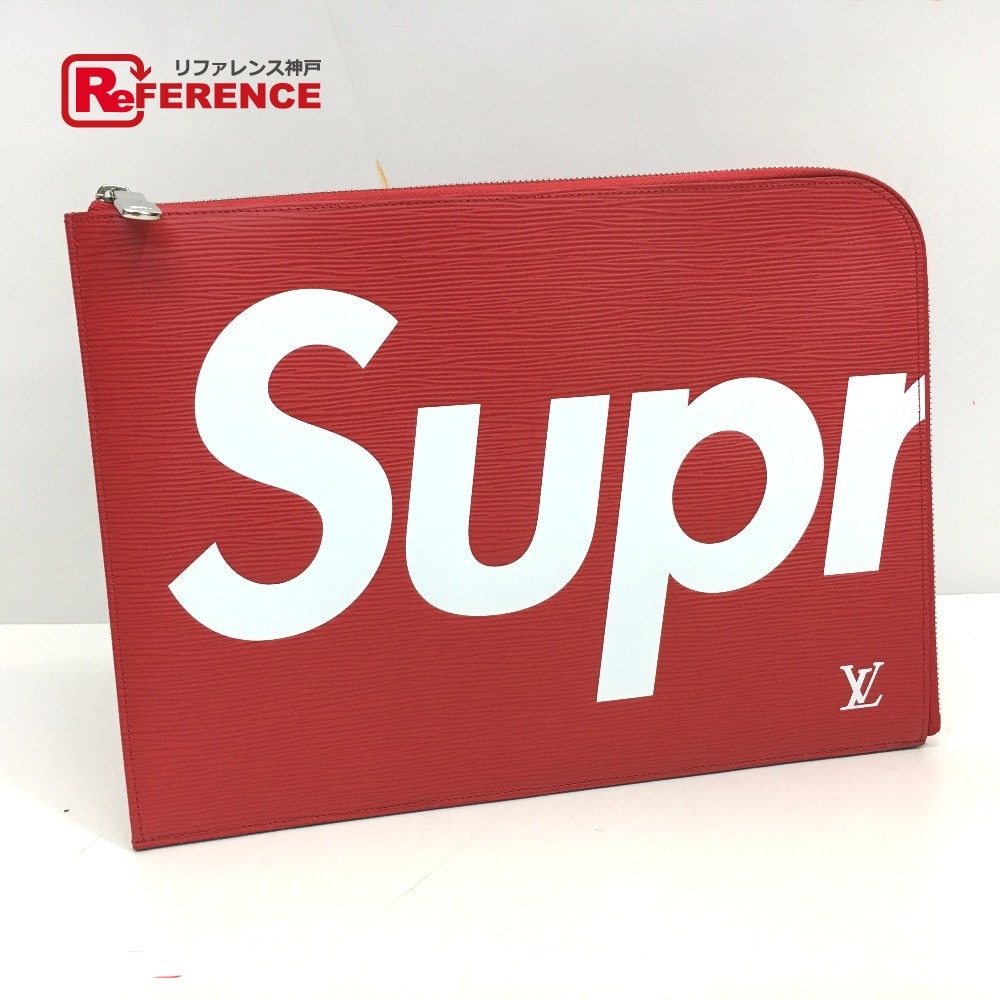ルイヴィトン LOUIS VUITTON エピ ポシェット・ジュールGM M67722 ルイヴィトン×シュプリーム Supreme クラッチバッグ エピレザー レッド 新品