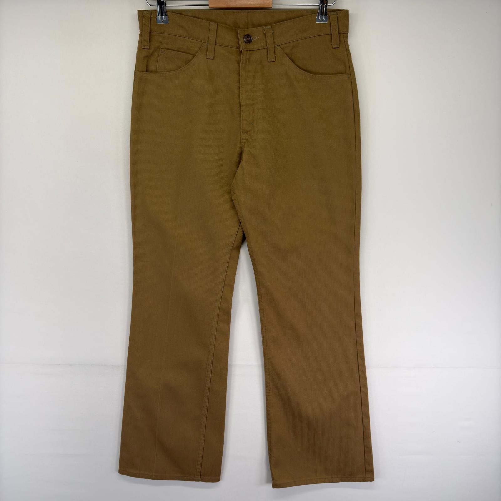古着 70's/70年代 ヴィンテージ リーバイス Levi's パンツ スラックス 5ポケット タロンジップ スタプレ  ブラウン系 メンズ