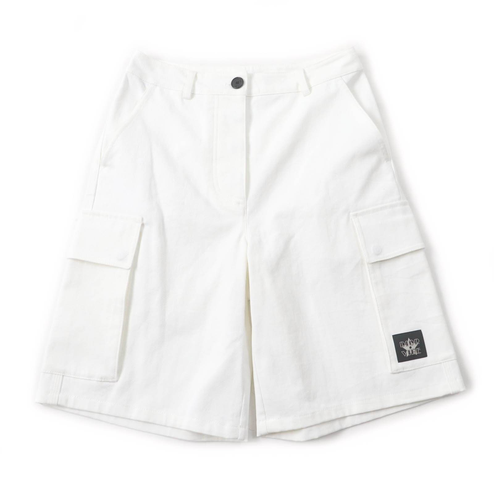 未使用品 クリスチャンディオール カーゴパンツ ホワイト レディース 40 247P41A3339