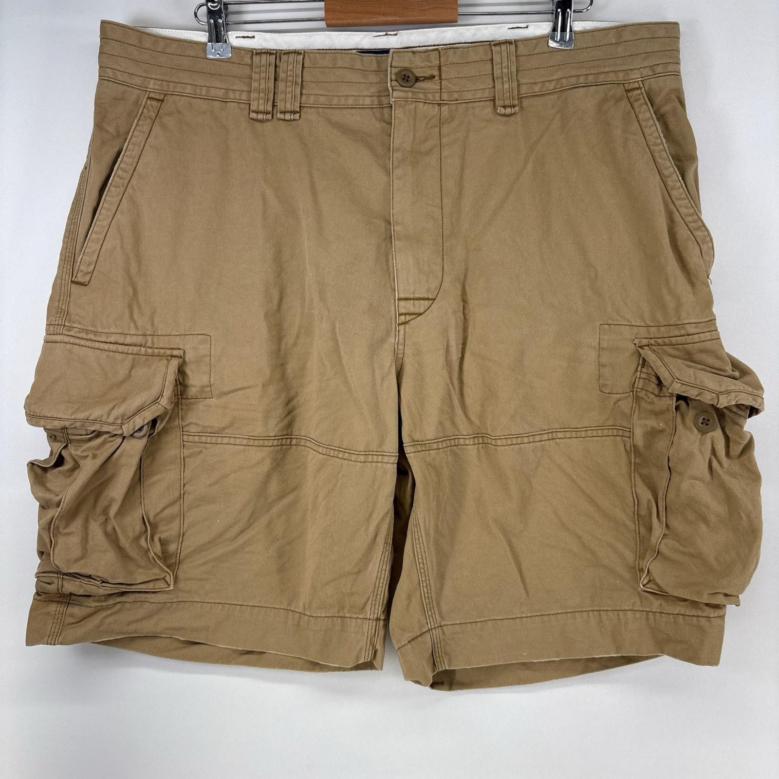 古着 ポロ・ラルフローレン POLO RALPH LAUREN ショートパンツ ポロチノ ハーフパンツ カーゴパンツ 大きいサイズ w40  ベージュ メンズ
