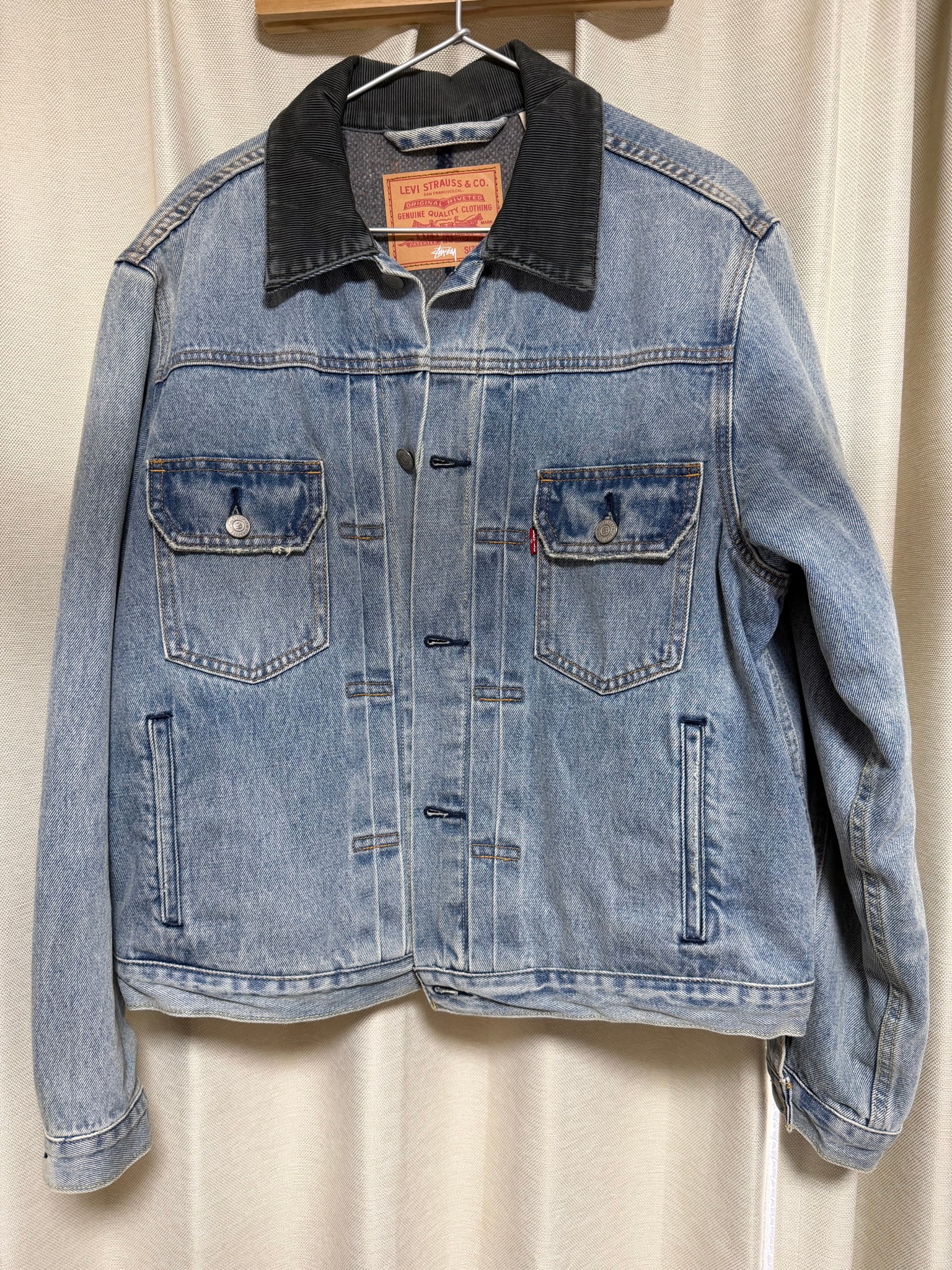 Stussy × Levi's Embossed Trucker "Denim" A5215-0000