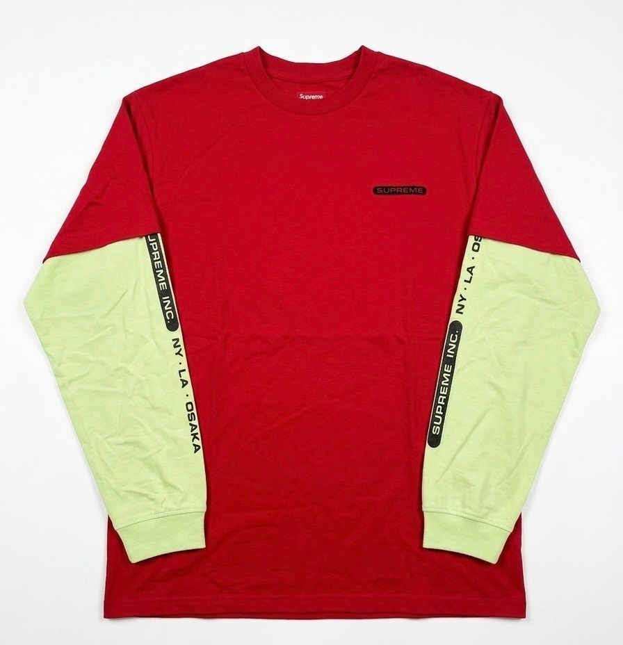 Supreme Inc. Paneled L/S Top "Red"