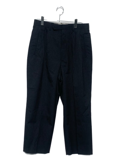 COMME des GARÇONS HOMME Wool ester herringbone pants gray