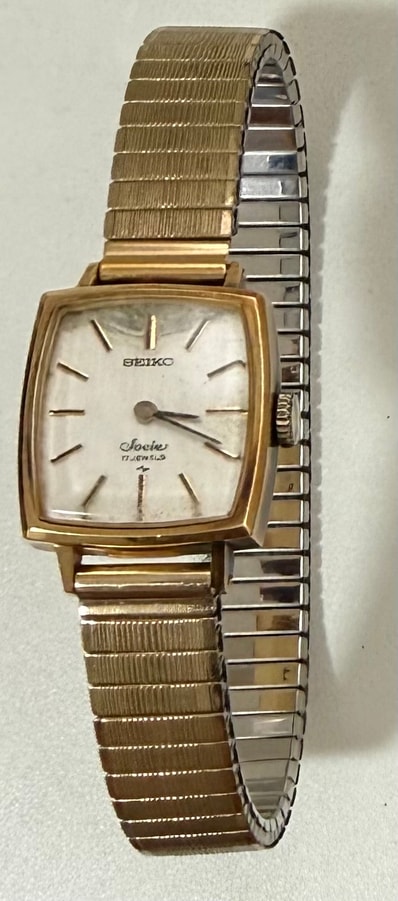 希少 18k SEIKO ソシエ 3700 4N0554 社外GP AT レア