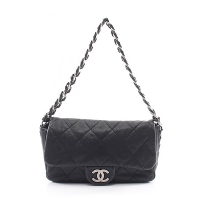 シャネル CHANEL マトラッセ アンティークシルバー金具 ショルダーバッグ バッグ キャビアスキン(グレインドカーフ) レディース ブラック系 【中古】