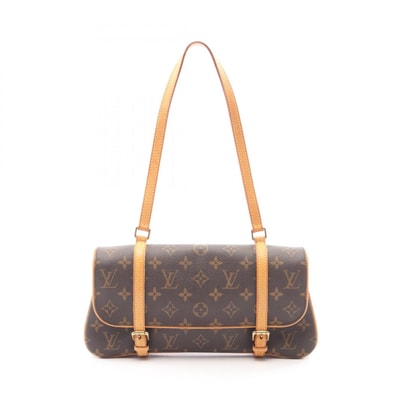 ルイ・ヴィトン LOUIS VUITTON マレル ショルダーバッグ バッグ PVCコーティングキャンバス レザー モノグラム レディース ブラウン系 M51157 【中古】