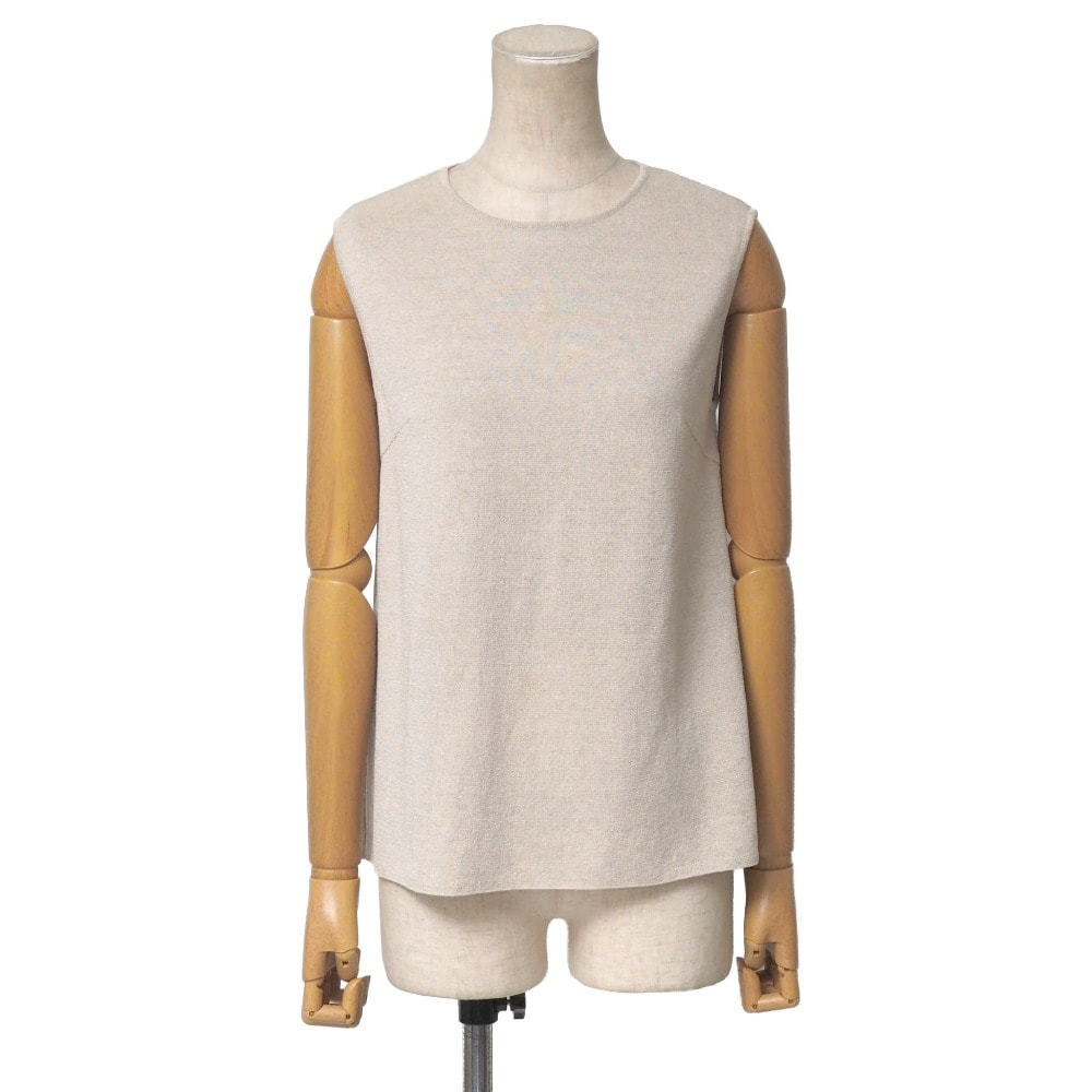 ■美品■FOXEY フォクシー タンクトップ サイズ38 ノースリーブ ニット リボン ブランド古着【中古】20260430/RA9247