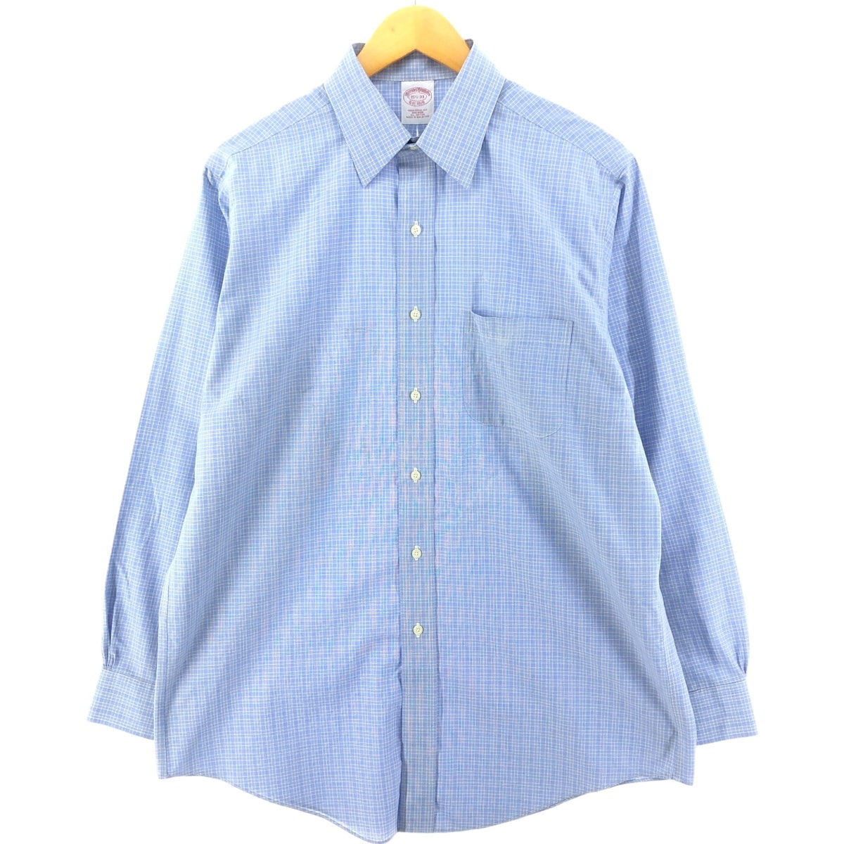 古着 ブルックスブラザーズ Brooks Brothers Est.1818 長袖 チェックシャツ メンズM相当/eaa536778