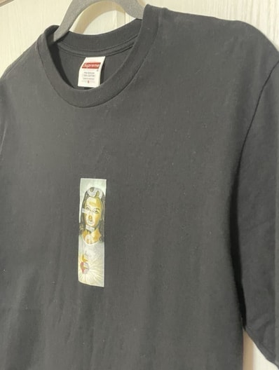 Supreme Prayer Card Box Logo Tee "Black"