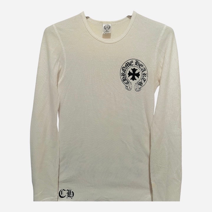 クロムハーツ スクロールラベル Tシャツ 
