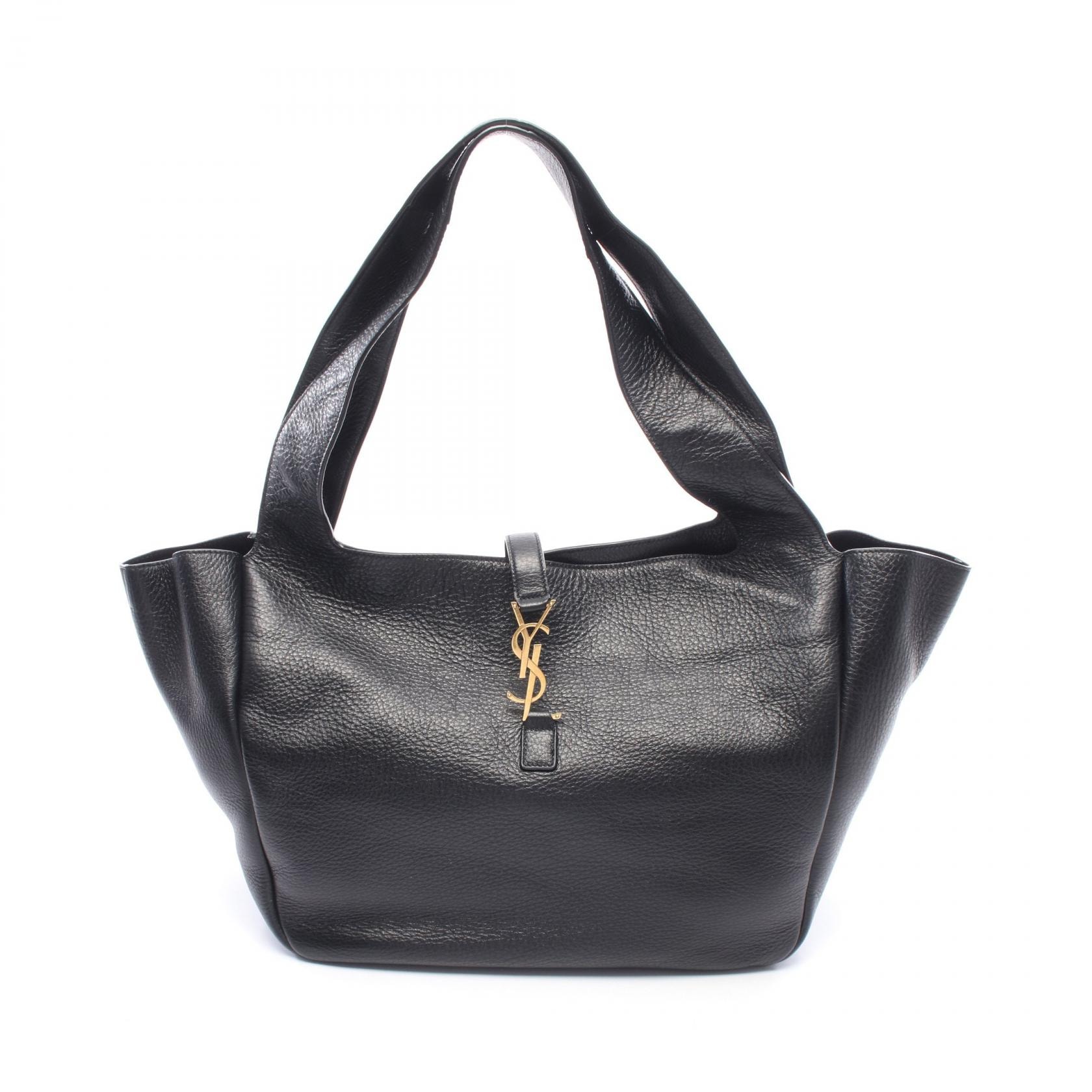 サンローランパリ SAINT LAURENT PARIS LE 5 A 7 BEA トートバッグ バッグ レザー レディース ブラック系 763435 【中古】