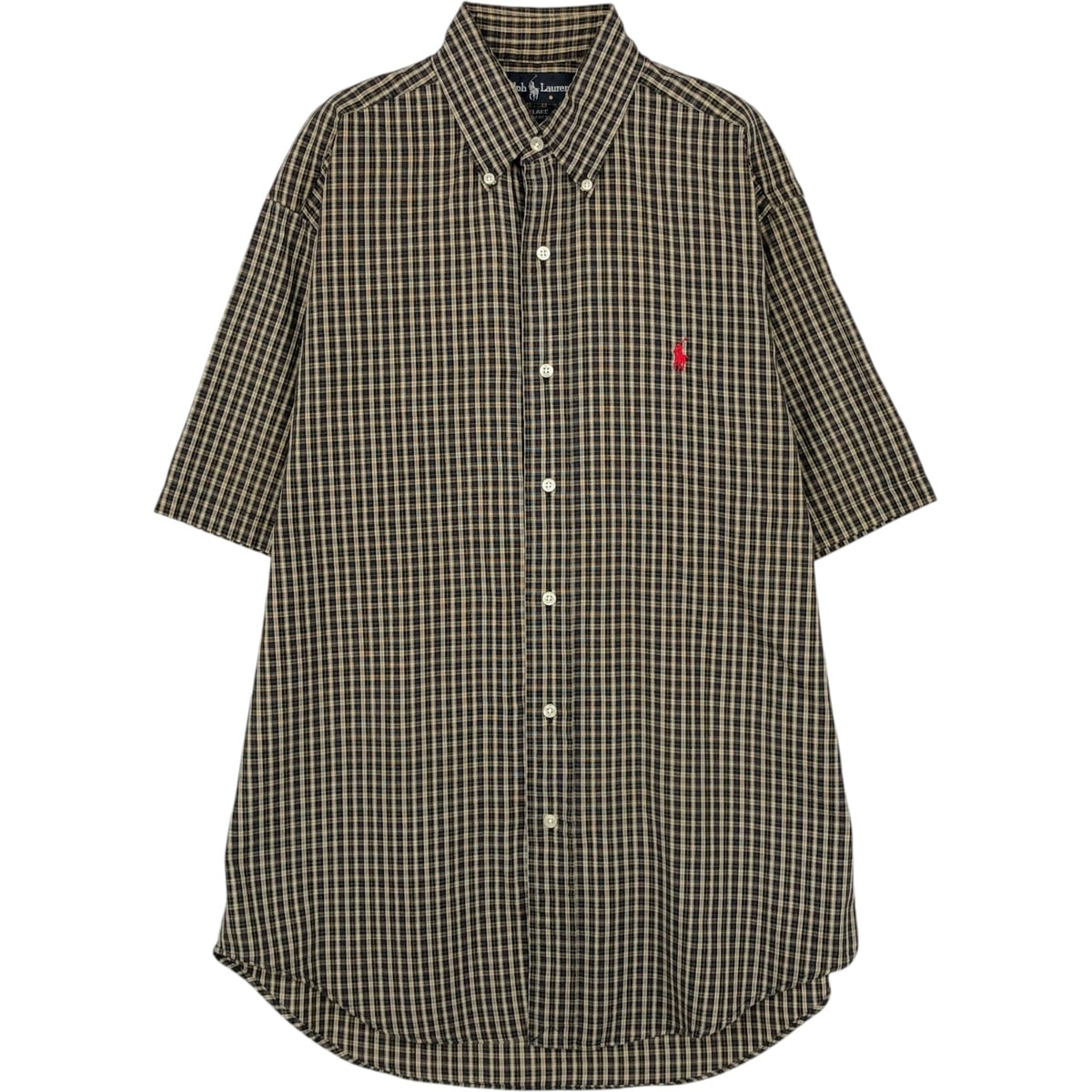 古着 ラルフローレン Ralph Lauren BLAKE 半袖 ボタンダウン チェックシャツ メンズS相当/eaa653054
