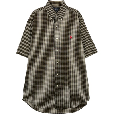 古着 ラルフローレン Ralph Lauren BLAKE 半袖 ボタンダウン チェックシャツ メンズS相当/eaa653054