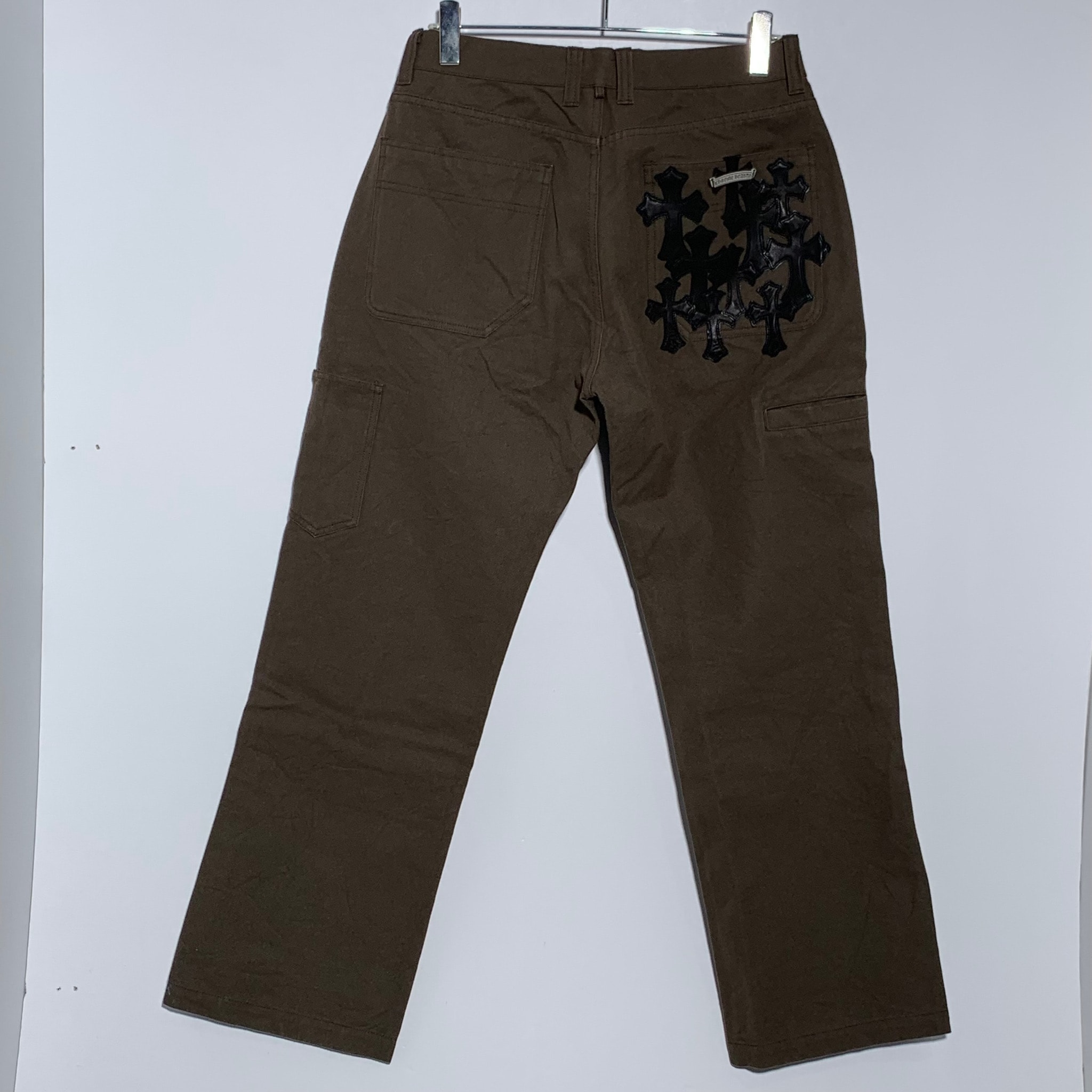 Chrome Hearts Cross Patch Work Pants "Brown"