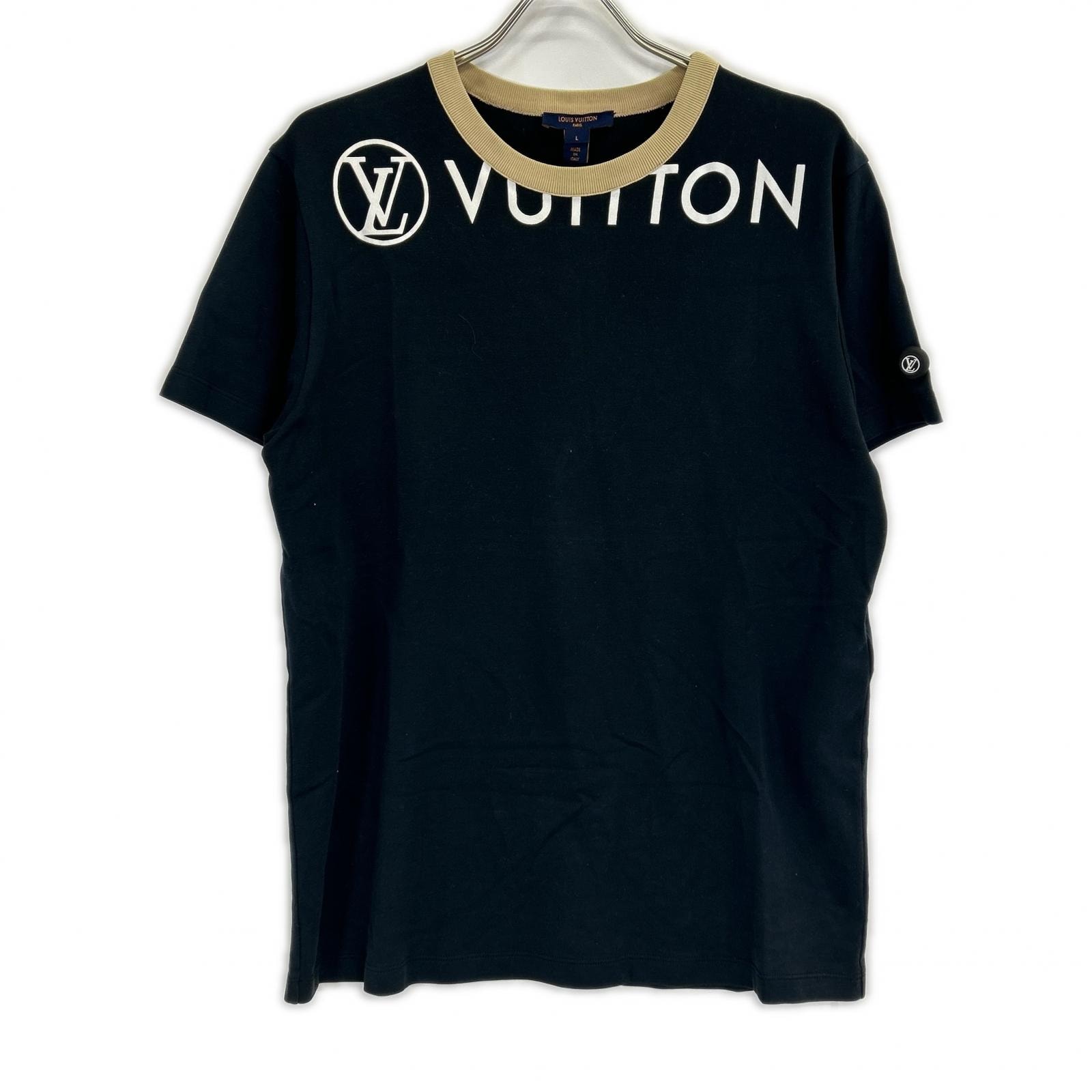 ルイヴィトン 【美品/国内正規】RW212W UOL FLTS12 ロゴ LVサークル 半袖Tシャツ L