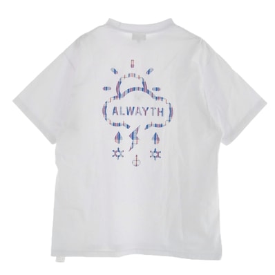 BEAMS ビームス Tシャツ × Alwayth LOGO 半袖 Tシャツ ホワイト系 XL【中古】