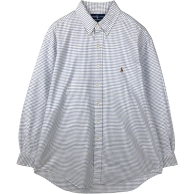 古着 ラルフローレン Ralph Lauren YARMOUTH 長袖 ボタンダウンチェックシャツ メンズL相当/eaa643867
