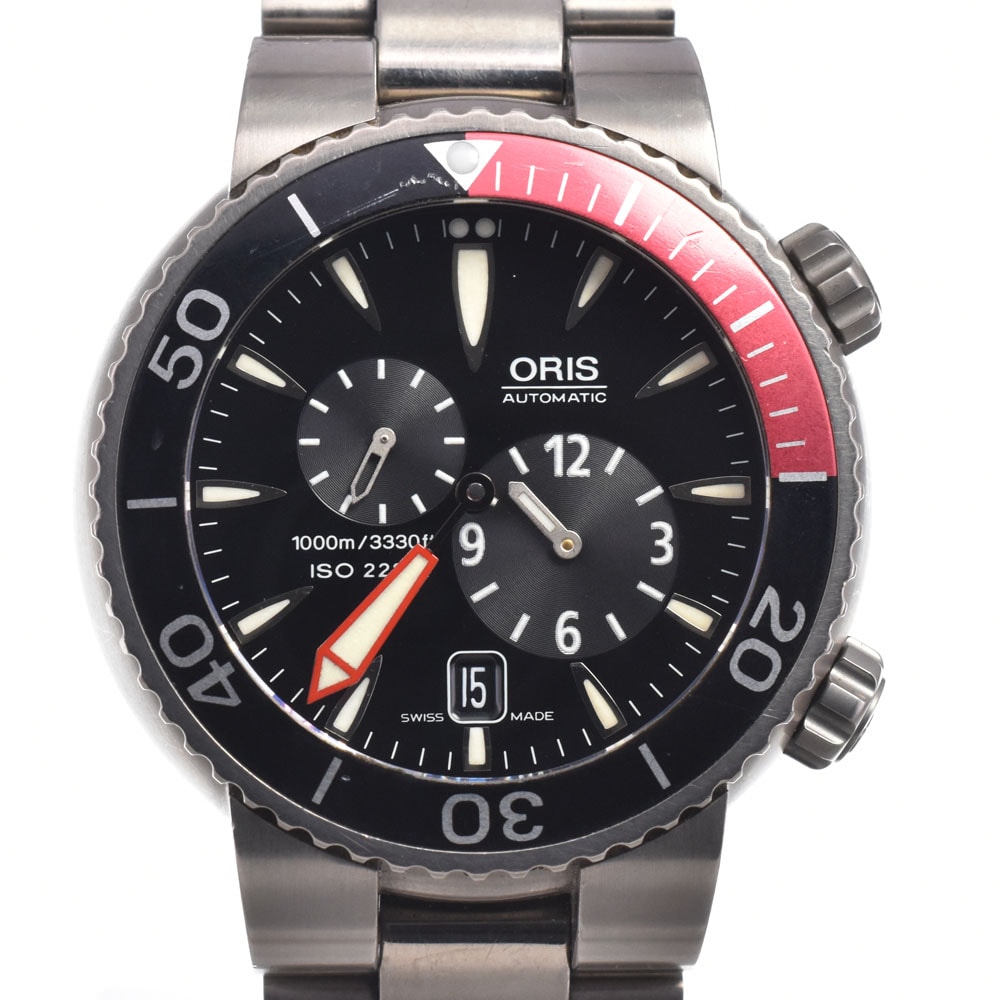 オリス ORIS 649-7541 マイスタータオハー レギュレーター ブラック 自動巻き メンズ 内箱・保証書付き 腕時計 N#151335