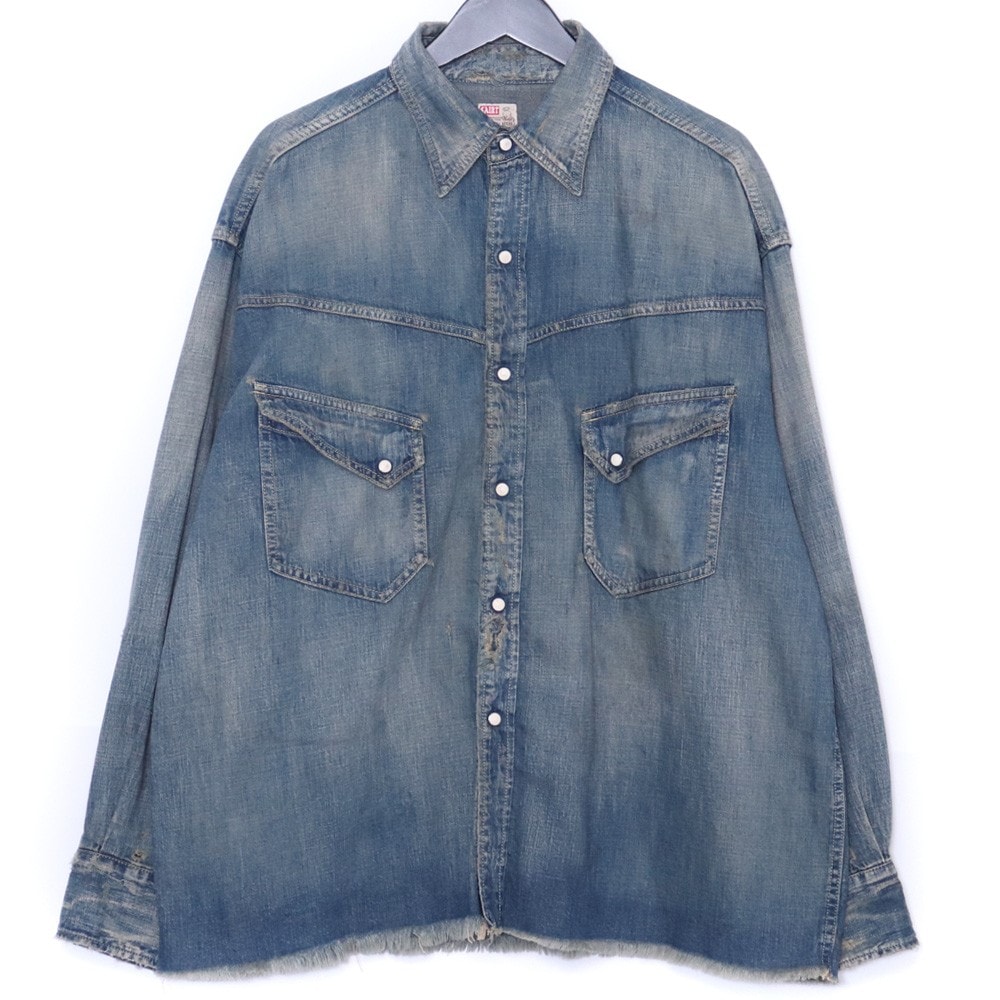 SAINT MICHAEL DENIM SHIRT BLUE SM-A23-0000-015