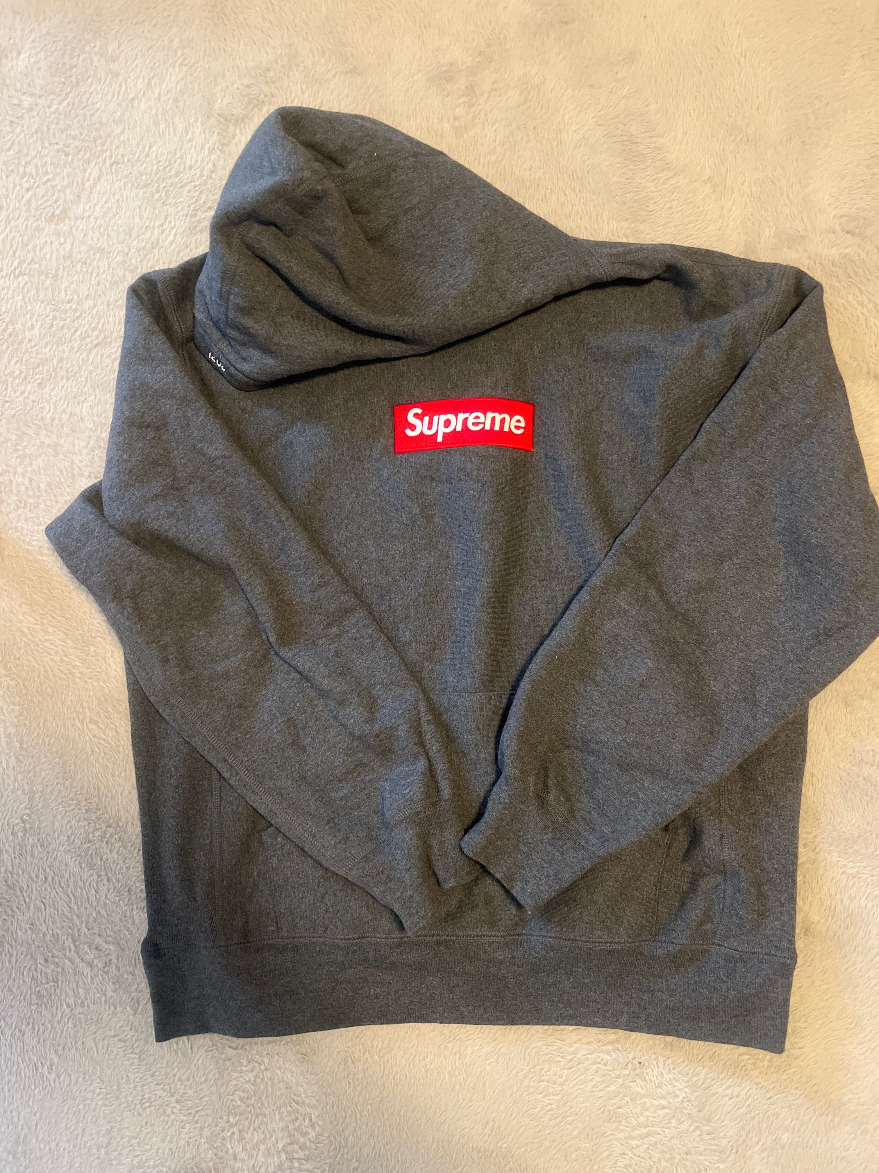 Supreme Box Logo Hooded Sweatshirt "Charcoal" (21FW)