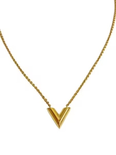 Louis Vuitton Essential V Necklace "Gold"