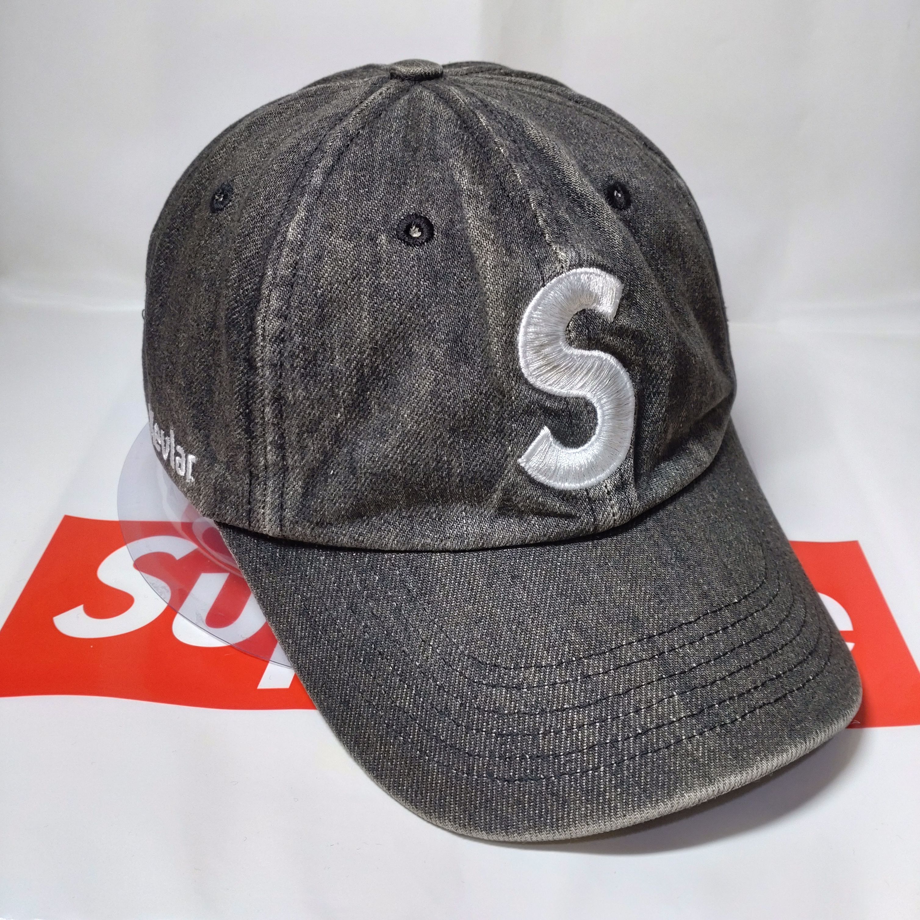 Supreme Kevlar Denim S Logo 6-Panel "Black"