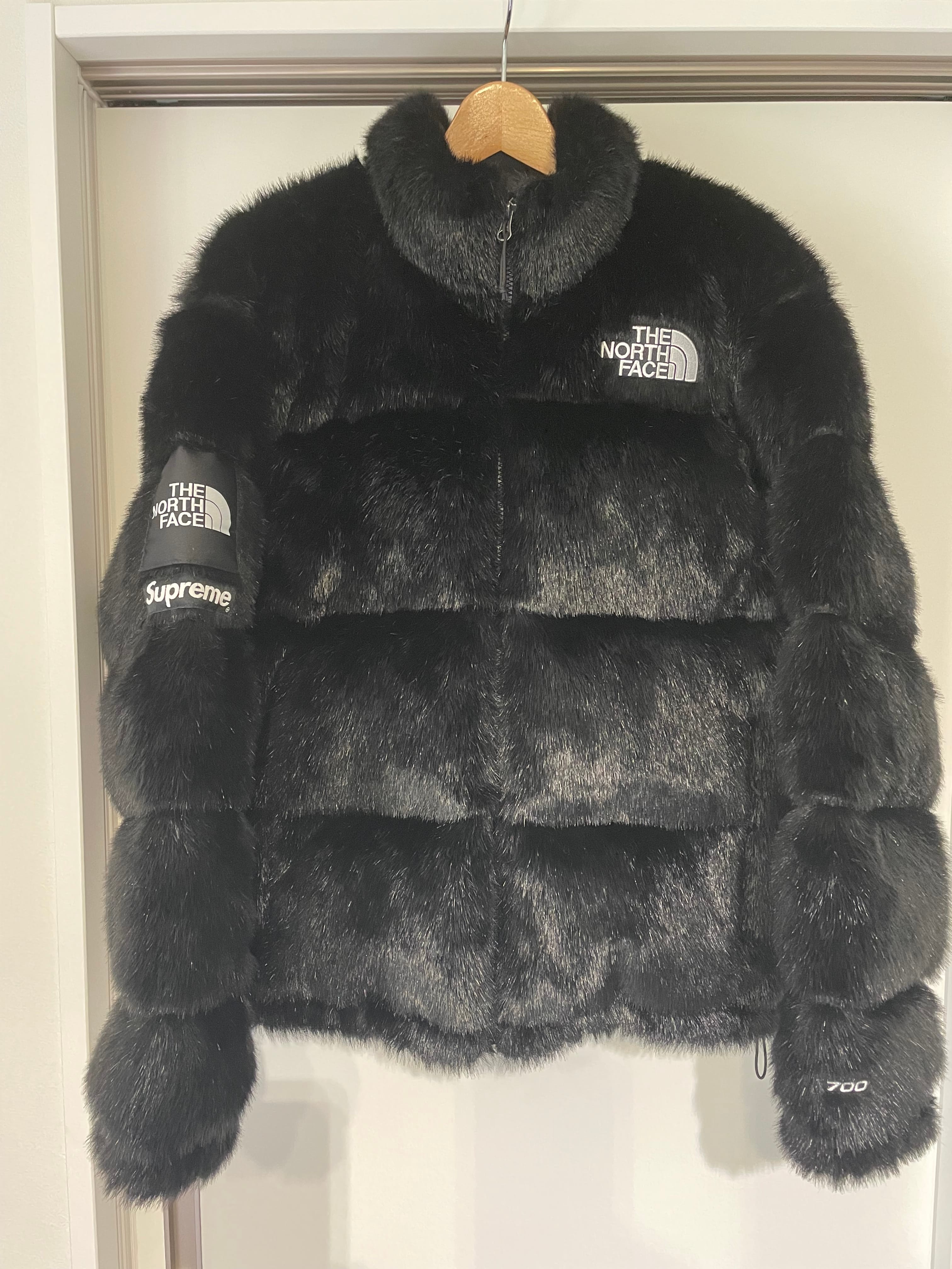 Supreme x The North Face Faux Fur Nuptse Jacket "Black"