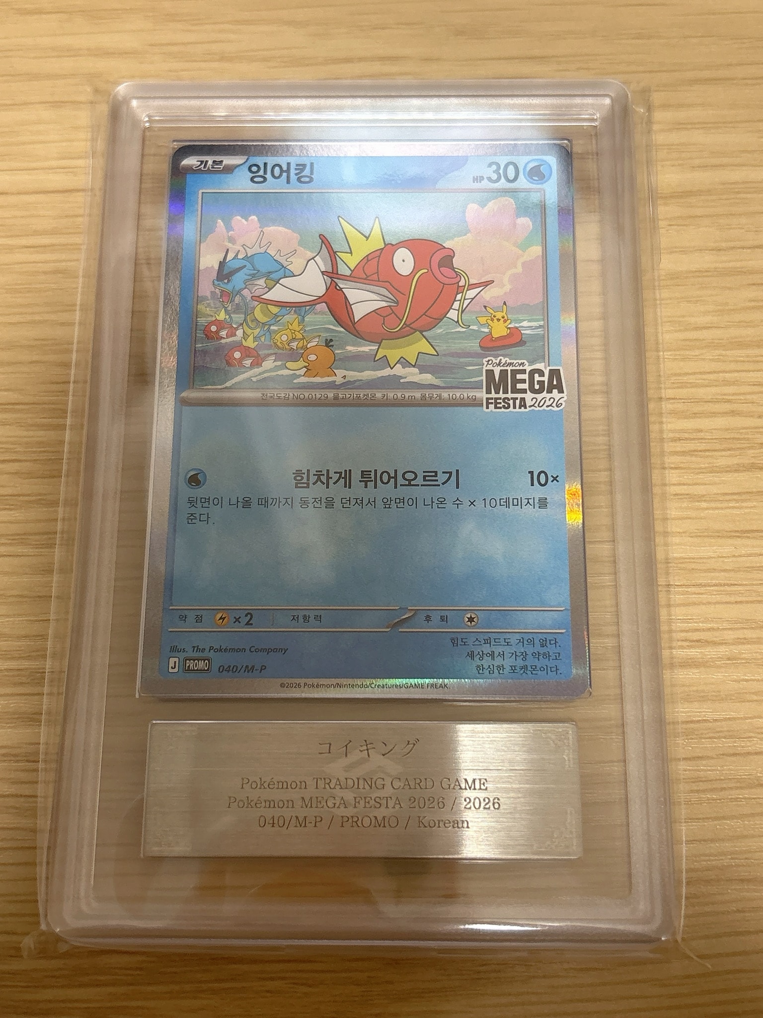 コイキング プロモ [040/M-P]【韓国語版】(プロモーションカード「ポケモン メガフェスタ2026 プロモカードパック」)