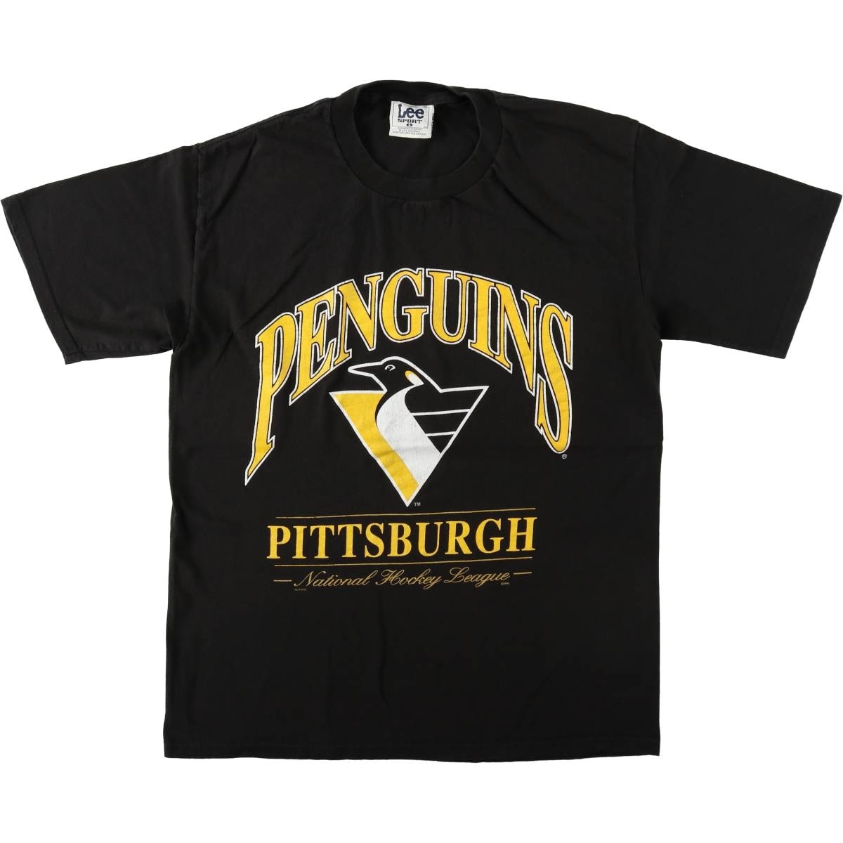 古着 90~00年代 リー Lee SPORT NHL PITTSBURGH PENGUINS ピッツバーグペンギンズ スポーツプリントTシャツ メンズL相当/eaa621469