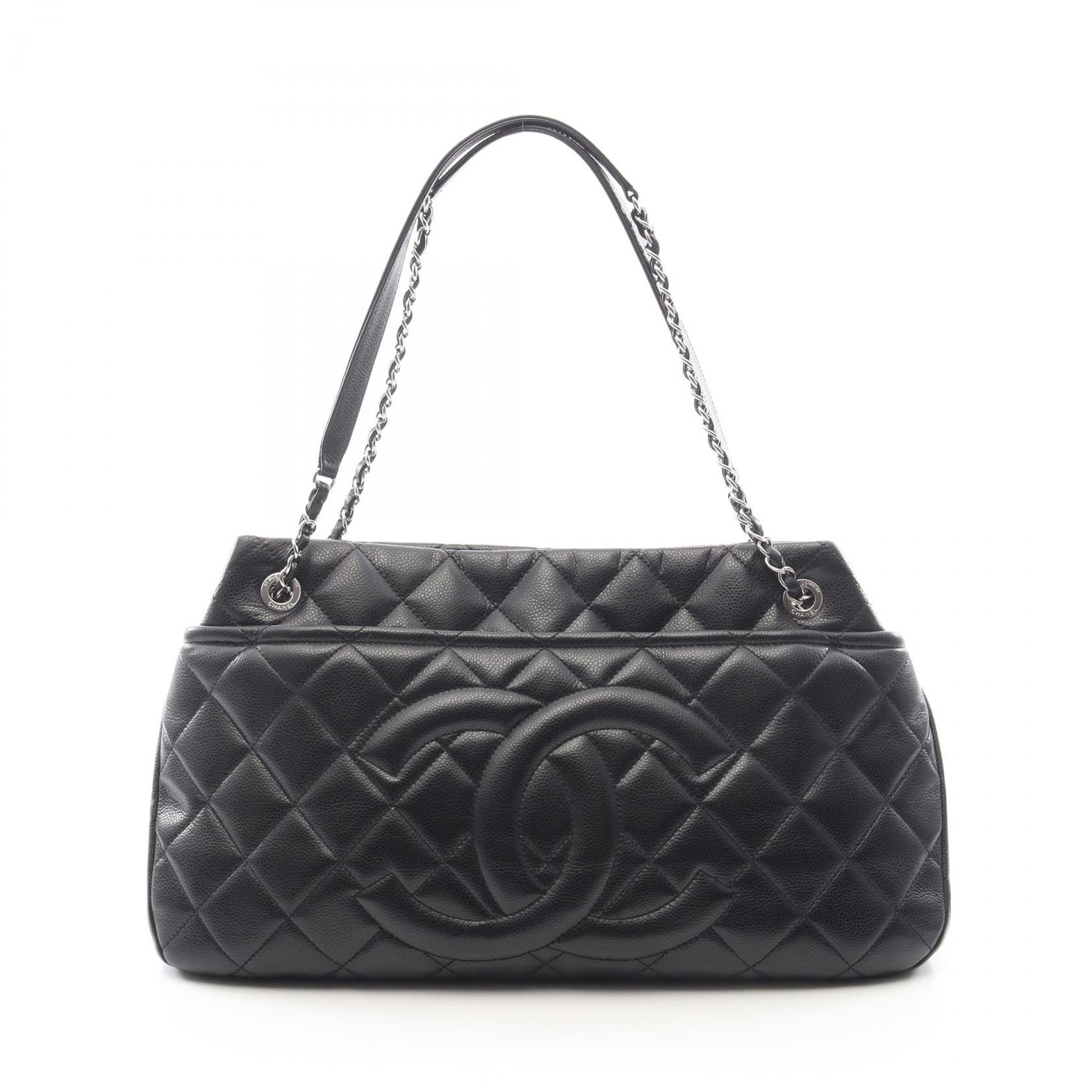 シャネル CHANEL マトラッセ トートバッグ バッグ キャビアスキン(グレインドカーフ) レディース ブラック系 A67292 【中古】