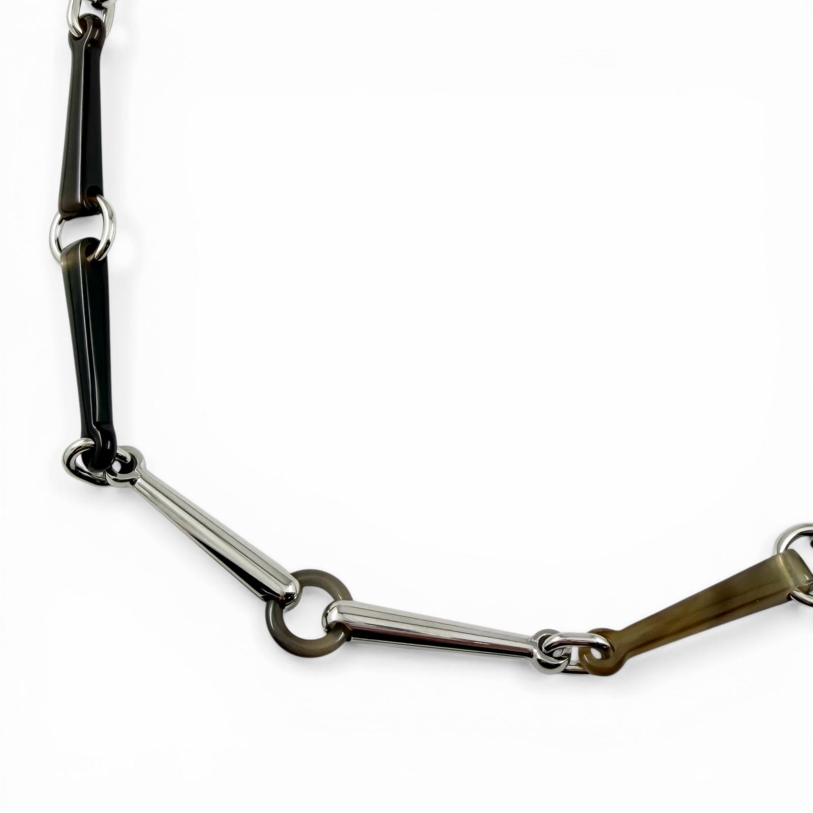 極美品 エルメス ネックレス モール ブラウン系 レディース