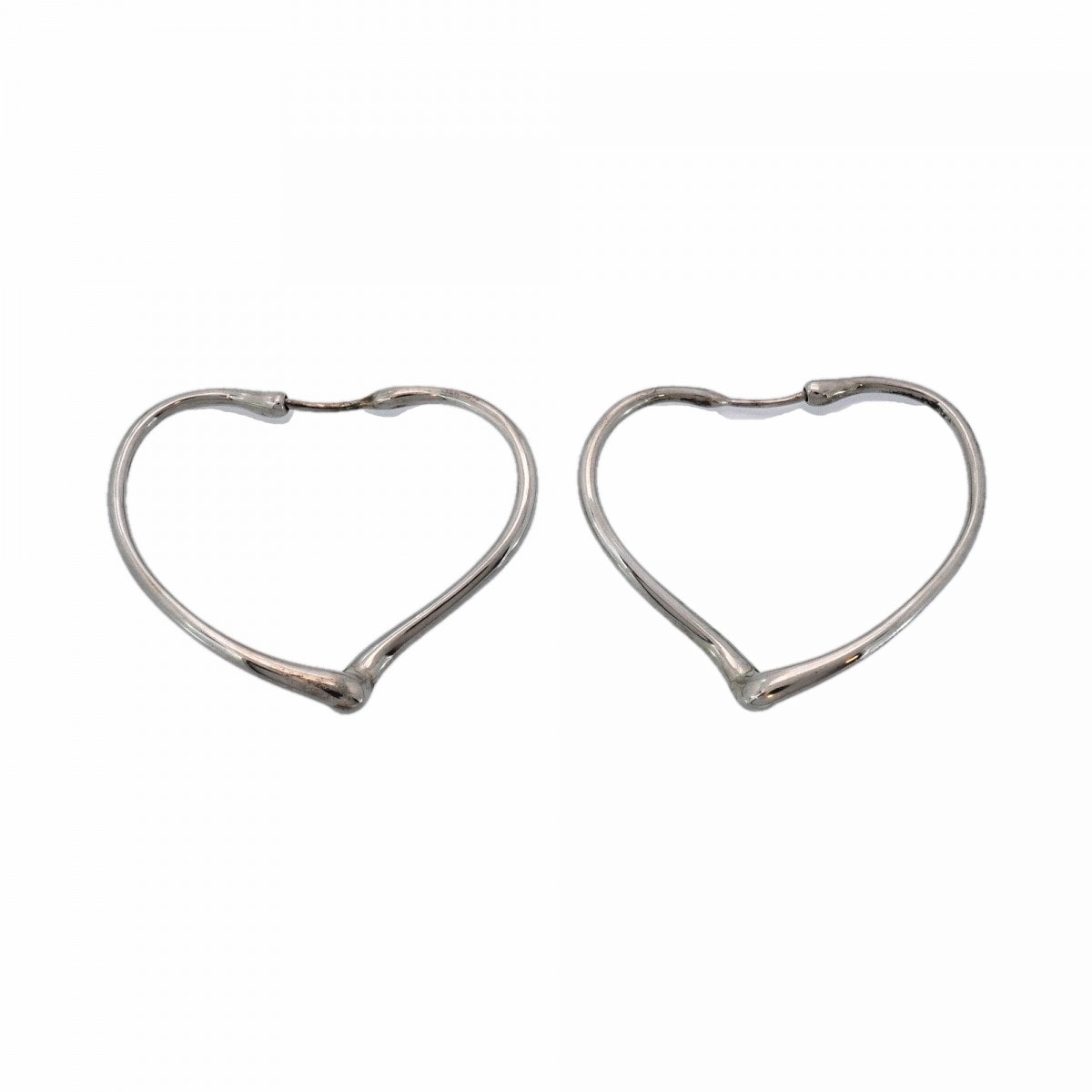 【6jcb0879-k】ティファニー ピアス オープンハート シルバー925【中古】レディース