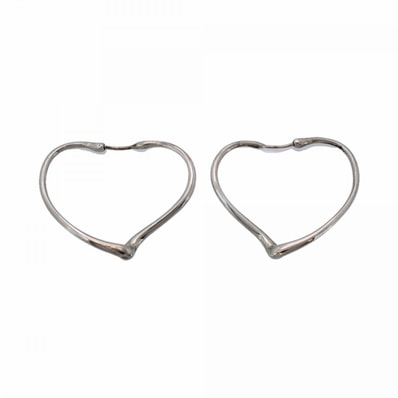 【6jcb0879-k】ティファニー ピアス オープンハート シルバー925【中古】レディース