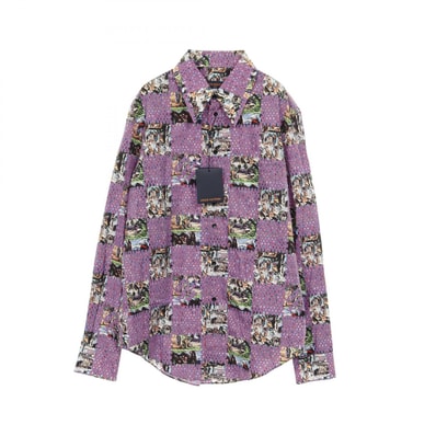 ルイ・ヴィトン LOUIS VUITTON ダミエクラシック 衣料品 トップス コットン メンズ マルチカラー HNS62W 【中古】